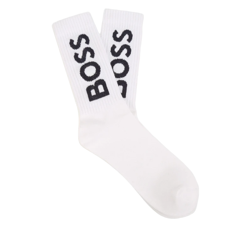 2 MEDIAS BOSS KIDS J20406 AZUL MARINO/BLANCO