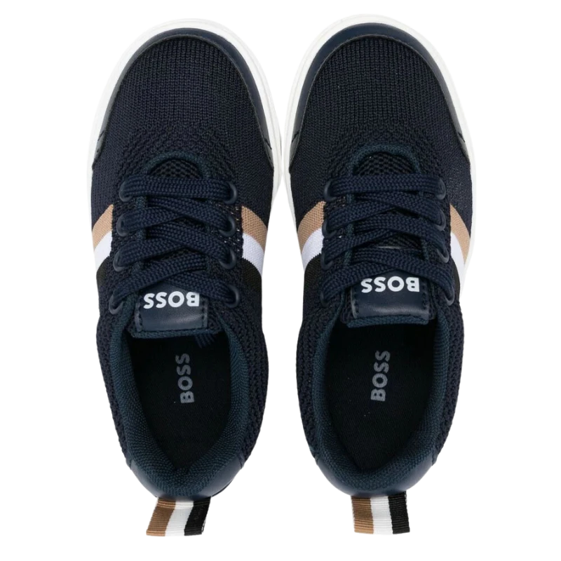 TENIS BOSS INFANTIL J09198 AZUL MARINHO