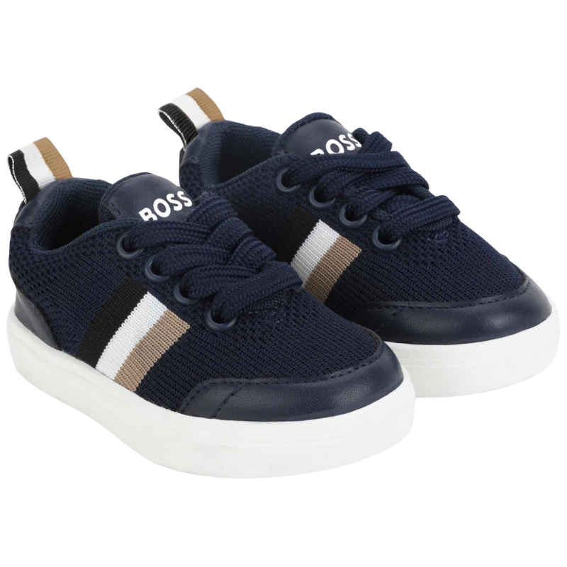 TENIS BOSS INFANTIL J09198 AZUL MARINHO