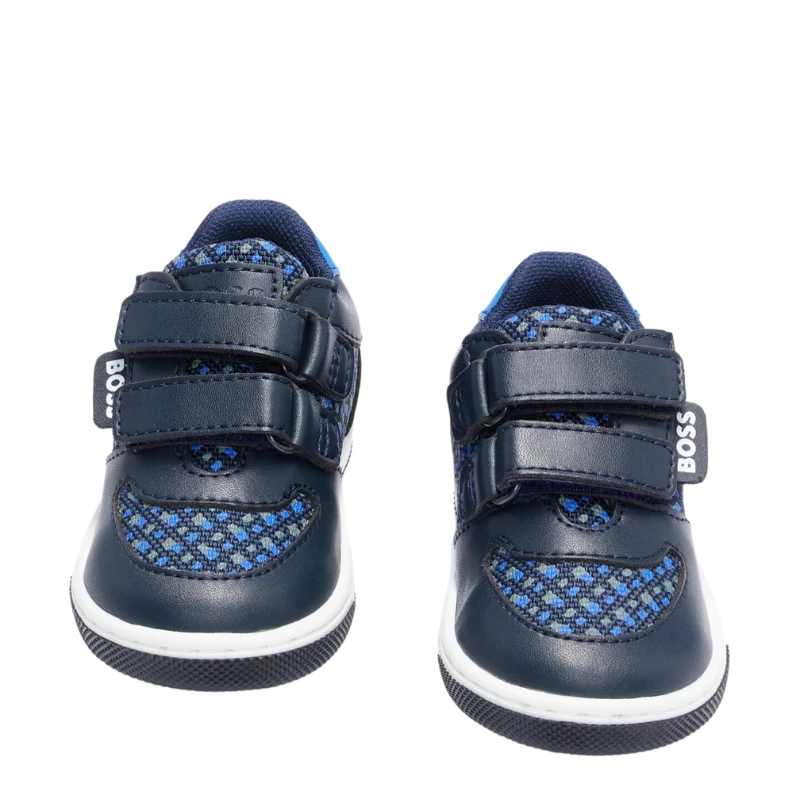 TENIS BOSS INFANTIL J09197 AZUL MARINO