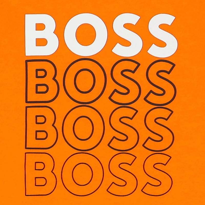CAMISETA BOSS INFANTIL J25O05 NARANJA