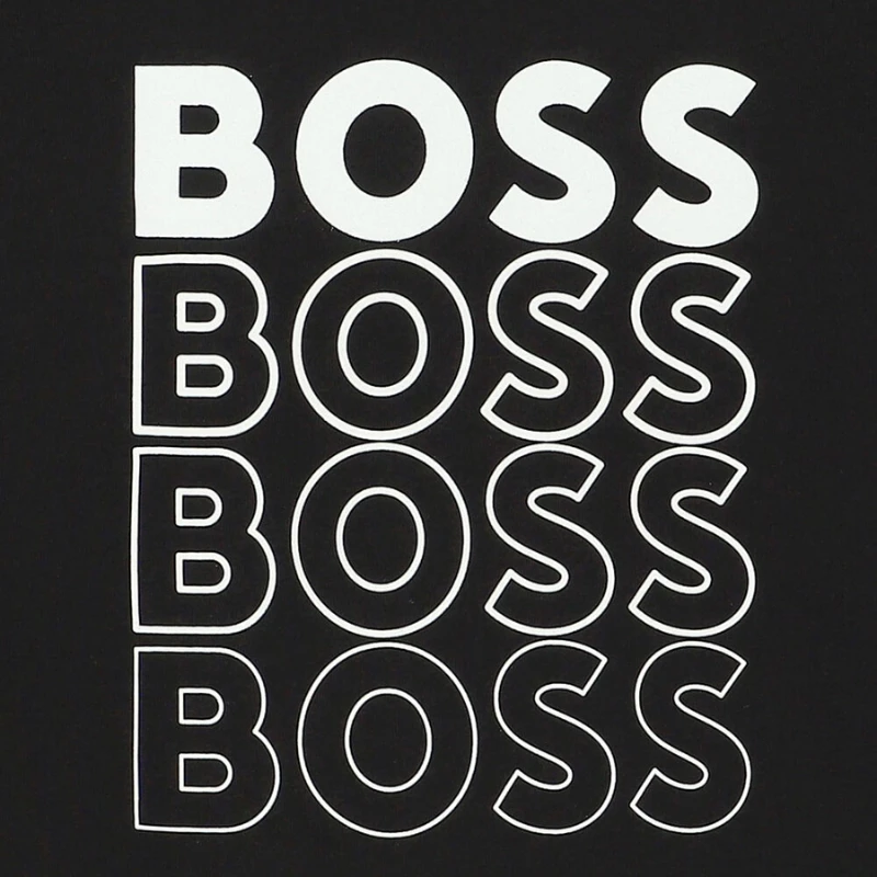 CAMISETA BOSS INFANTIL J25O05 NEGRO