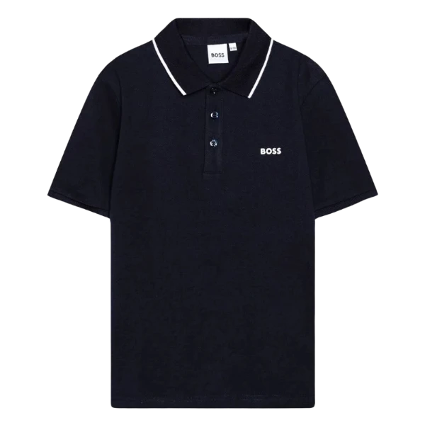 POLO BOSS INFANTIL J25P26 AZUL MARINO