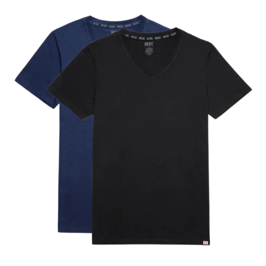 2 CAMISETAS UMTEE-MICHAEL DIESEL NEGRO/AZUL