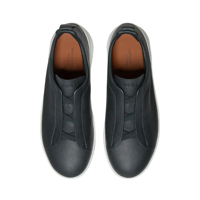 ZEGNA TENIS VERDE OSCURO