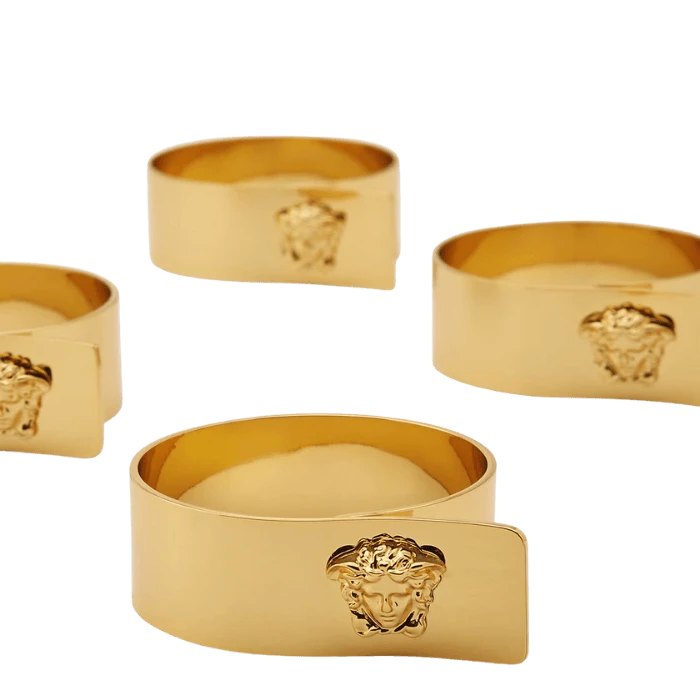 V.HOME 4 ANILLO SERVILLETA MEDUSA *GOLD
