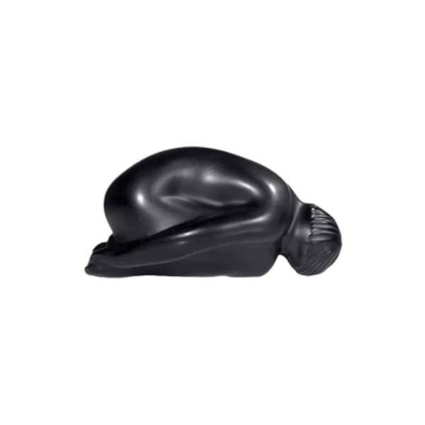 LALIQUE ESTATUA SITTING NUDE #5CM *NEGRO