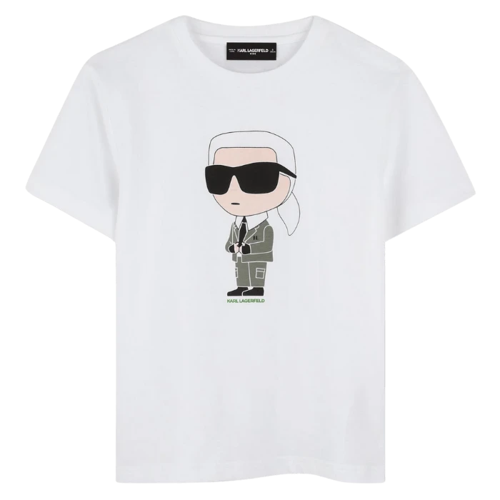 CAMISETA KARL LAGERFELD KIDS Z30437 BLANCO