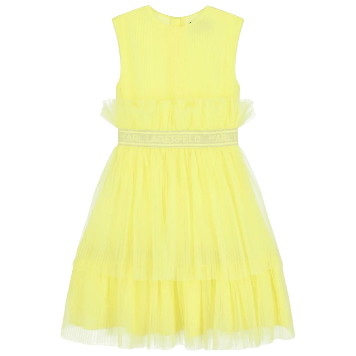 VESTIDO KARL LAGERFELD KIDS Z30083 AMARILLO