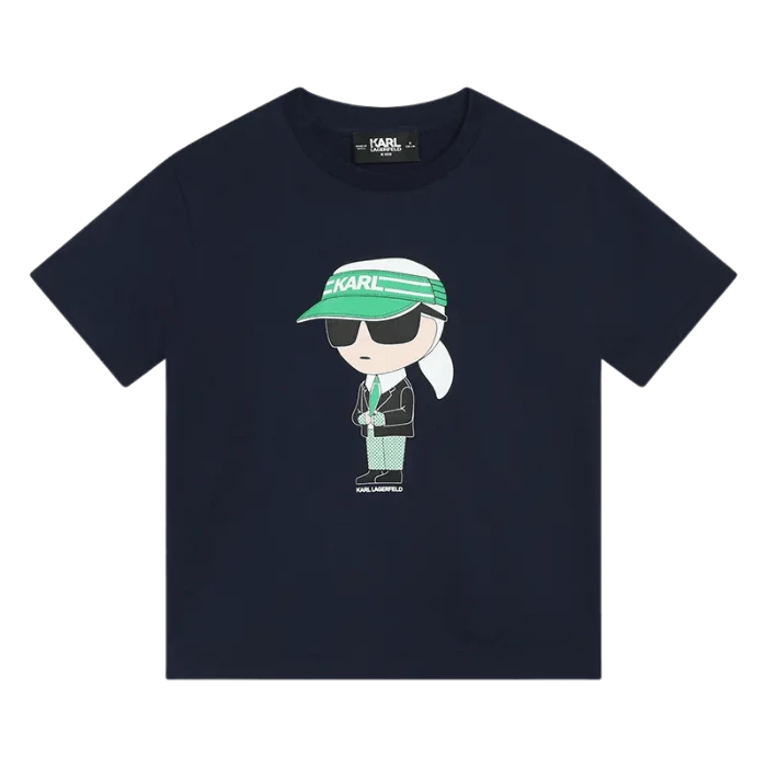 CAMISETA KARL LAGERFELD KIDS Z30052 AZUL OSCURO