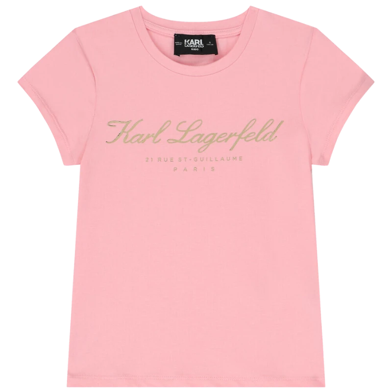 CAMISETA KARL LAGERFELD KIDS Z15435 ROSA