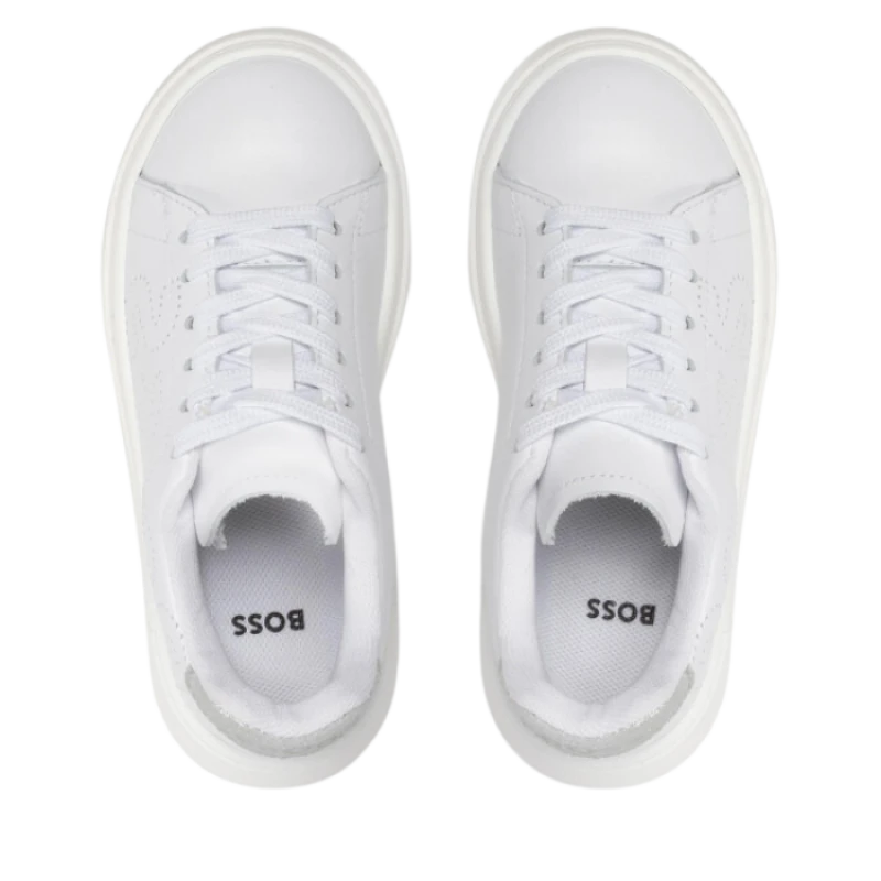 TENIS BOSS INFANTIL J19071 BLANCO