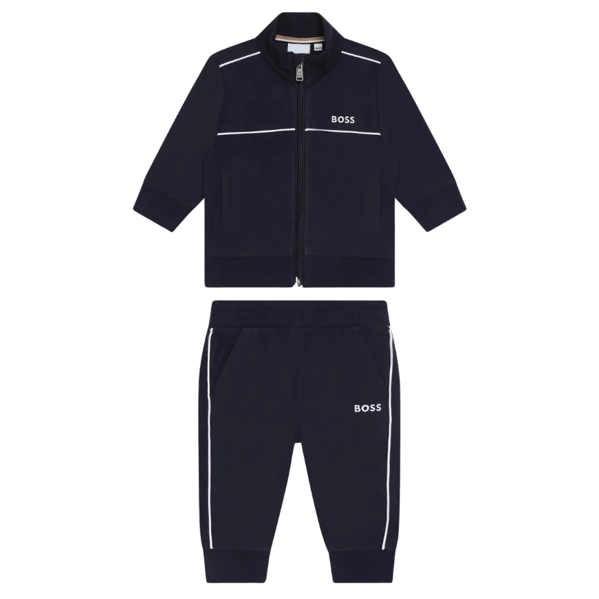 CONJUNTO BOSS KIDS J08076 AZUL MARINHO