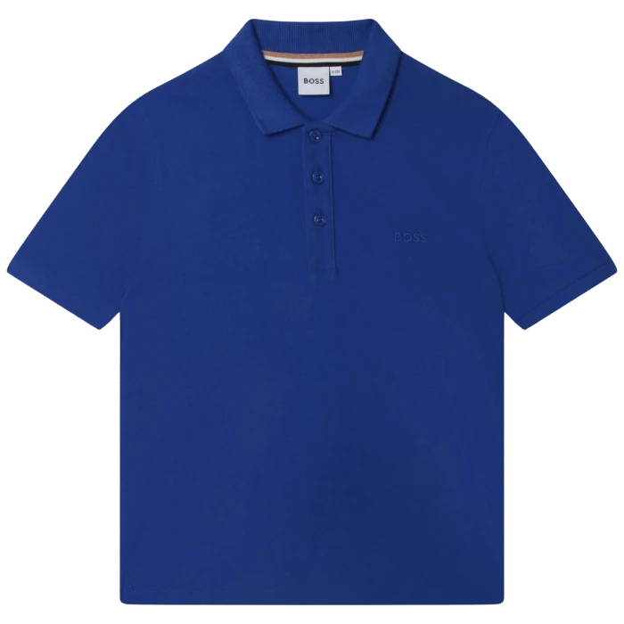 POLO BOSS KIDS J25O24 AZUL ROYAL