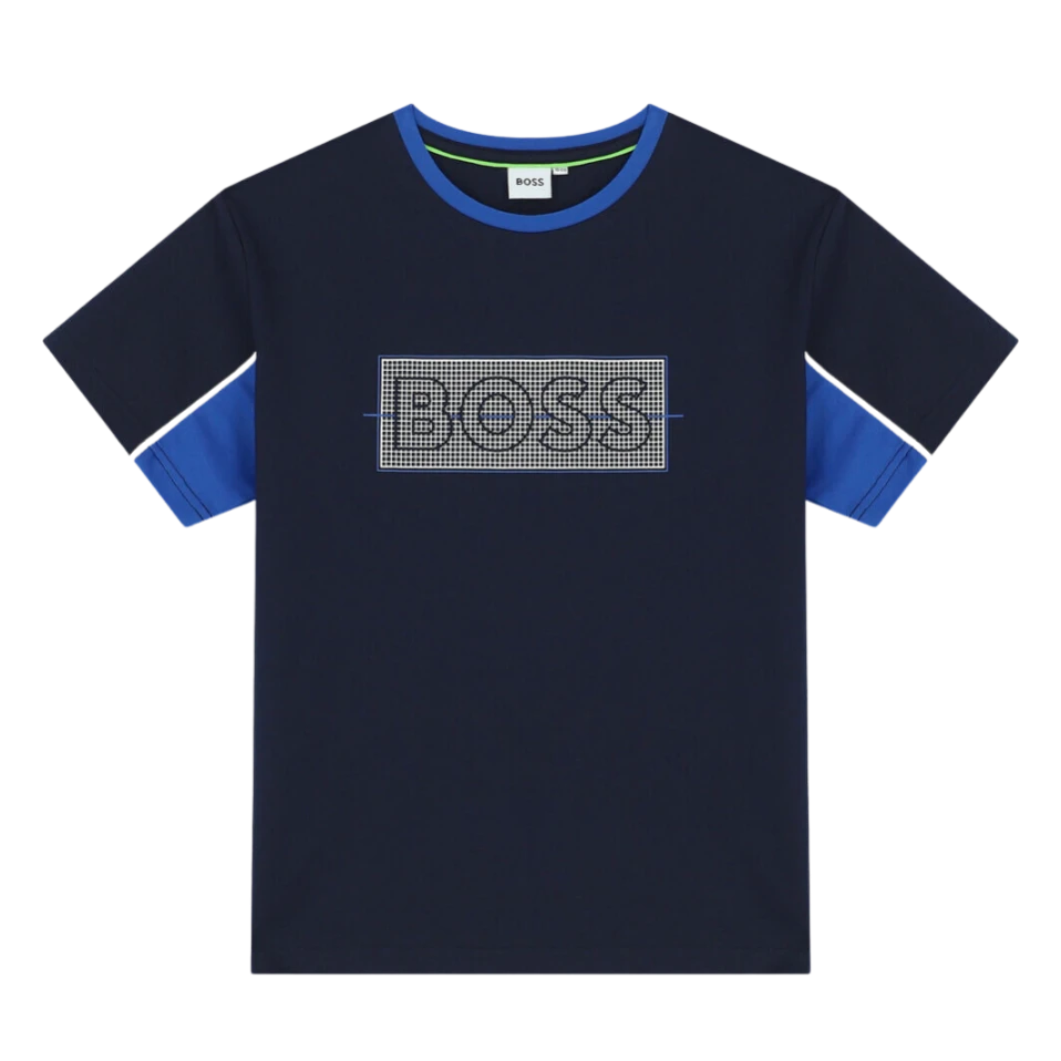 CAMISETA BOSS KIDS J25O07 NEGRO