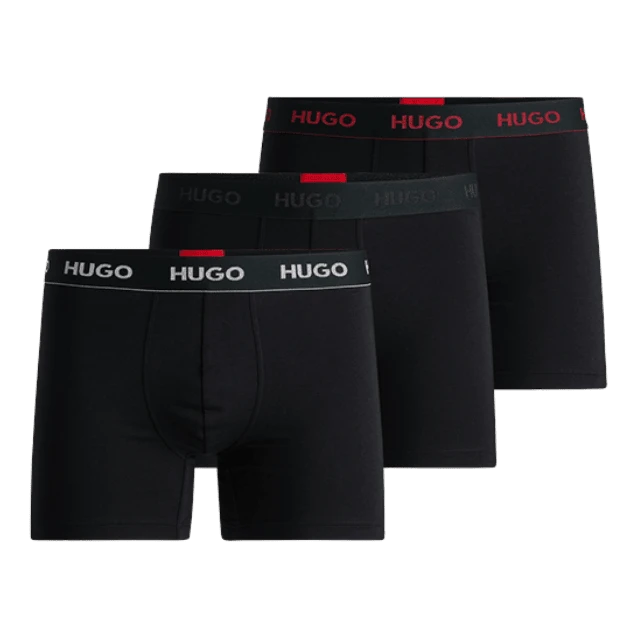SET 3 BOXER HUGO 50517886 NEGRO