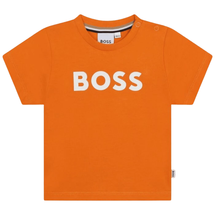 CAMISETA BOSS KIDS J05999 NARANJA