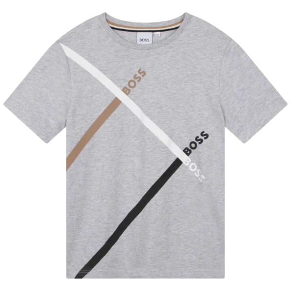 CAMISETA BOSS KIDS J25O62 BORDÓ