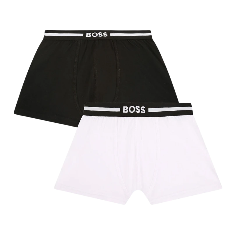2 BOXER BOSS KIDS J20418 NEGRO/BLANCO