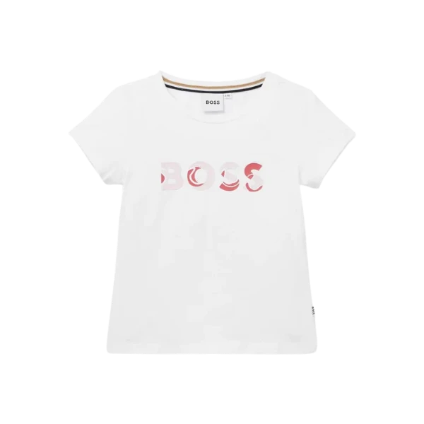 CAMISETA BOSS INFANTIL J15476 BLANCO