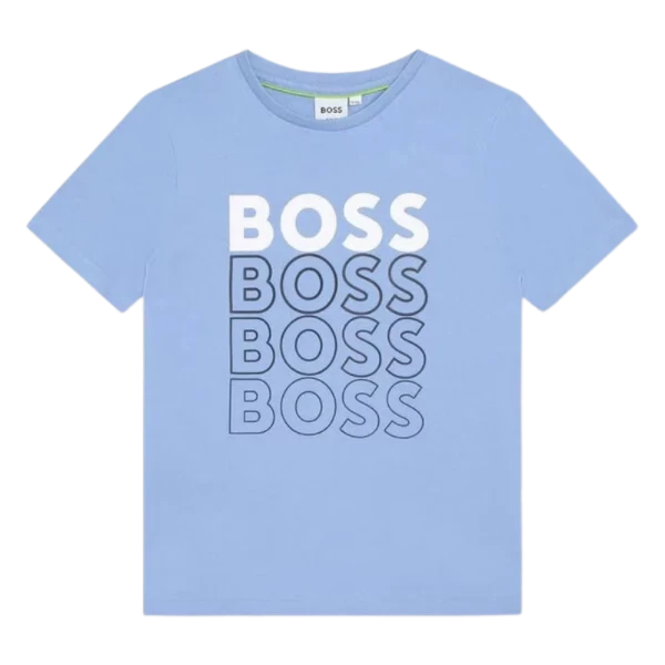 CAMISETA BOSS INFANTIL J25O05 CELESTE