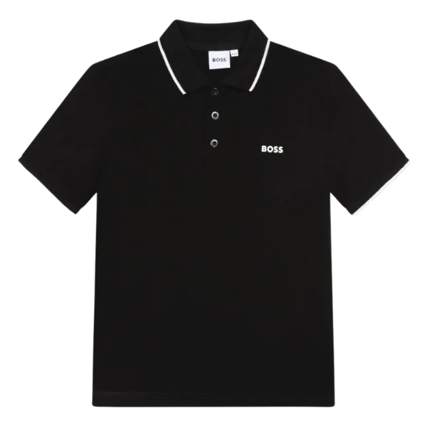 POLO BOSS INFANTIL J25P26 NEGRO