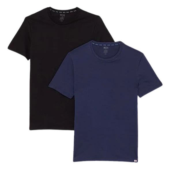 2 CAMISETA UMTEE-RANDAL DIESEL A054270BVFB NEGRO/AZUL