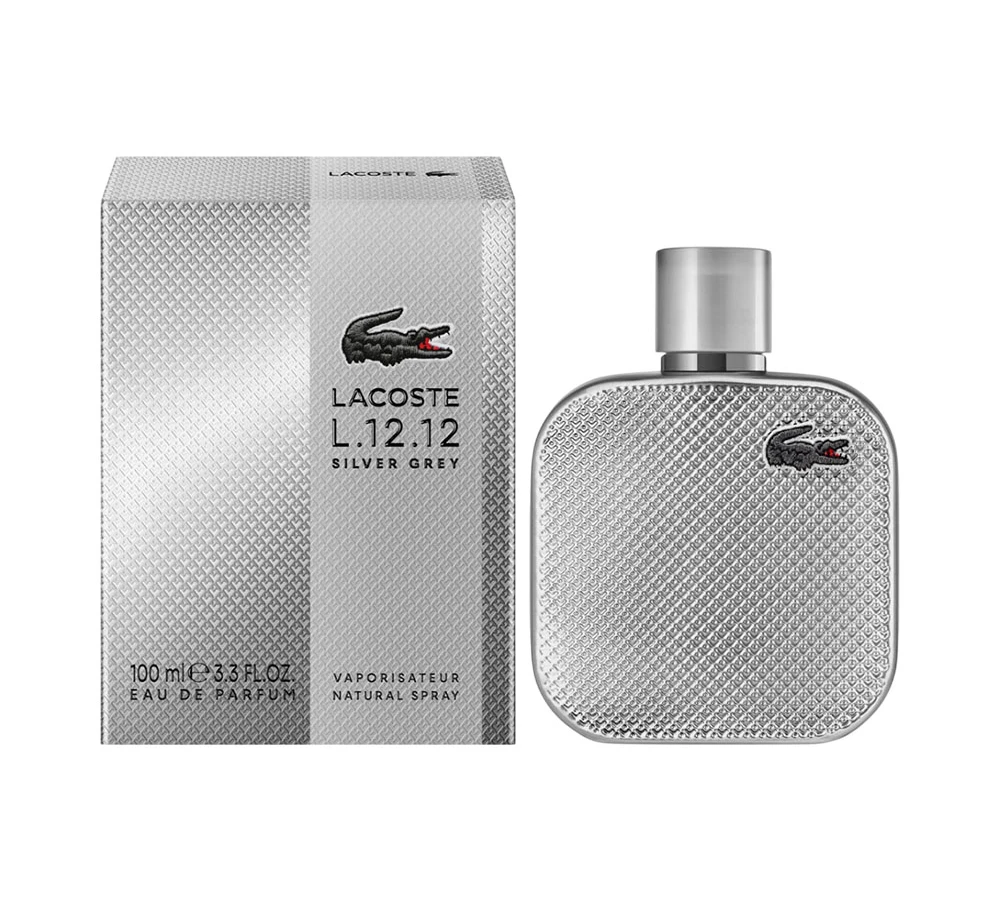 LACOSTE L.12.12 SILVER GREY MASCULINO 100ML EAU DE PARFUM