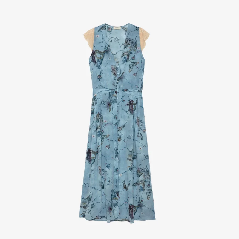 Z&V VESTIDO WWDR01321 #XS *GLACIER