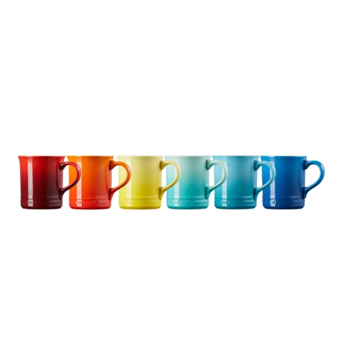LE CREUSET 6 COPOS RAINBOW