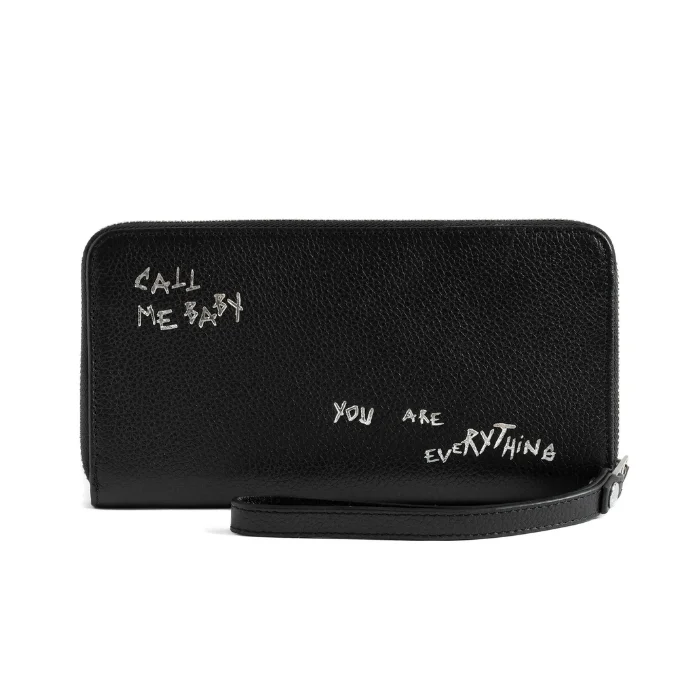 ZADIG&VOLTAIRE COMPAGNON GRAFFITI WALLET