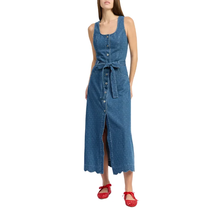 EN SAISON HEIDI DENIM MIDI DRESS IEJ5367D