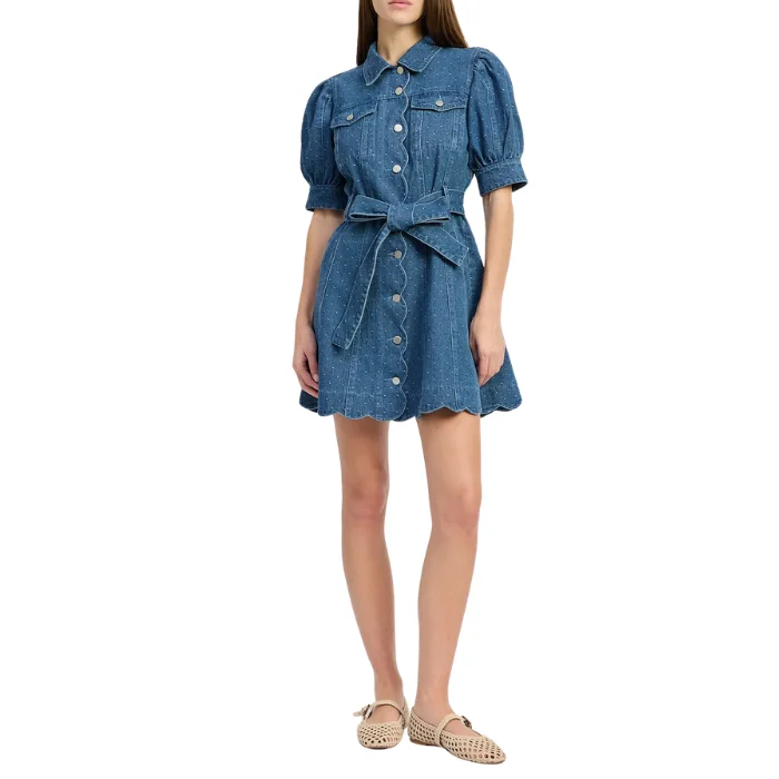 EN SAISON HEIDI DENIM MINI DRESS IEJ5366D