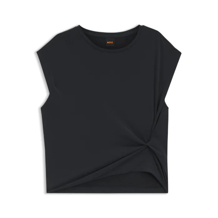 BOSS CAMISETA DE JERSEY COM DETALHE DE TORÇÃO LATERAL 50553458