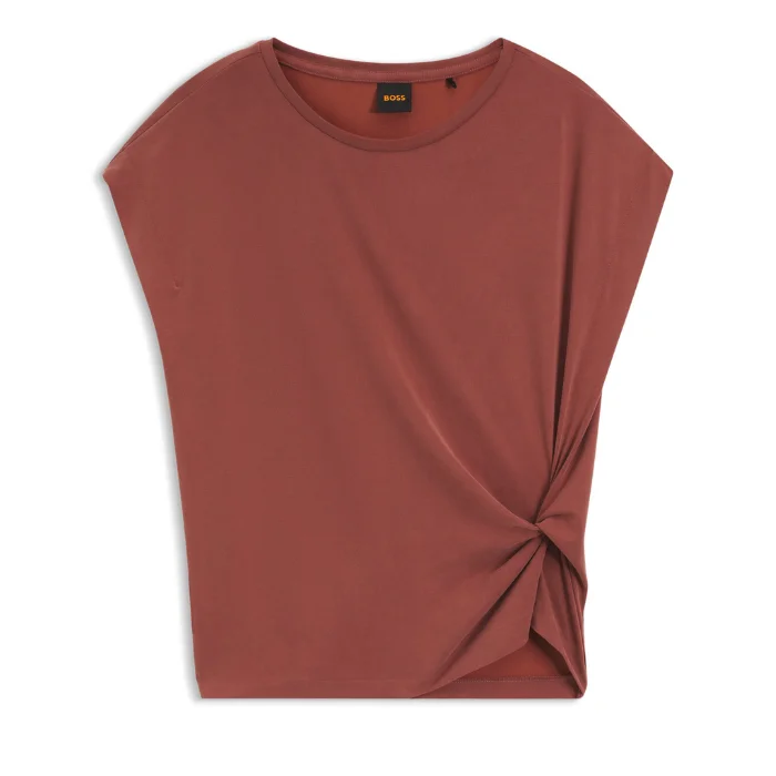 BOSS CAMISETA DE JERSEY COM DETALHE LATERAL TORCIDO 50553458