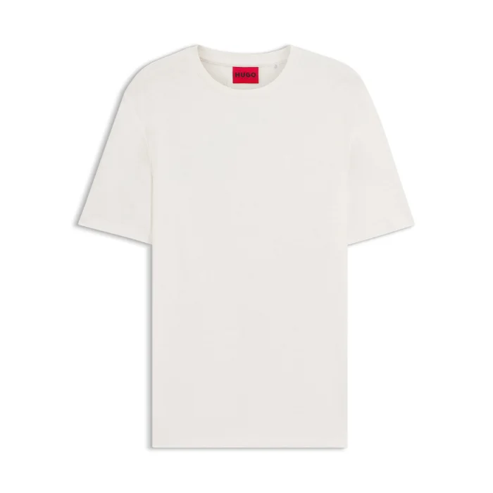 HUGO CAMISETA SLIM FIT EM INTERLOCK FLAMÊ